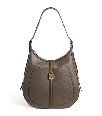 Demellier Small Leather Siena Shoulder Bag In Green