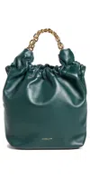 Demellier Small Miami Bag Forest Green Smooth In Forest Green Smooth