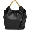 Demellier Small Miami Smooth Leather Tote Bag In Black