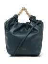 Demellier Small Miami Bag Forest Green Smooth In Green