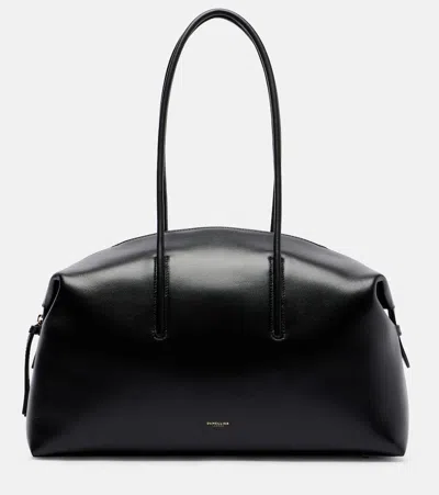 Demellier Stockholm Grained-leather Duffel Bag In Black