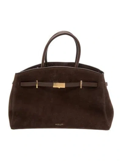 Pre-owned Demellier Suede Hudson Medium In Brown