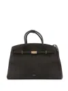 Demellier Suede Hudson Tote Bag In Brown