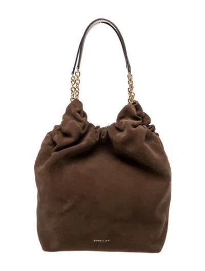 Pre-owned Demellier Suede Miami In Brown