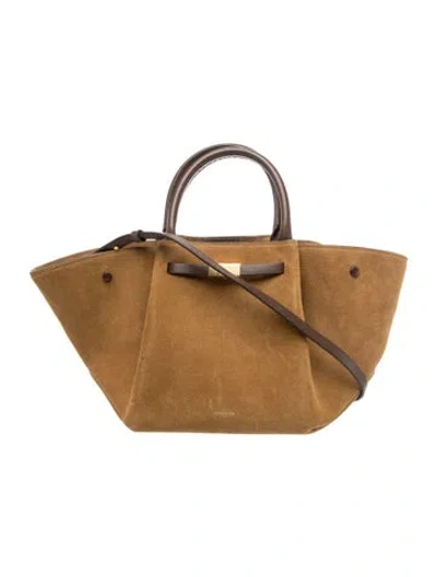 Pre-owned Demellier Suede Shoulder Bag In Brown