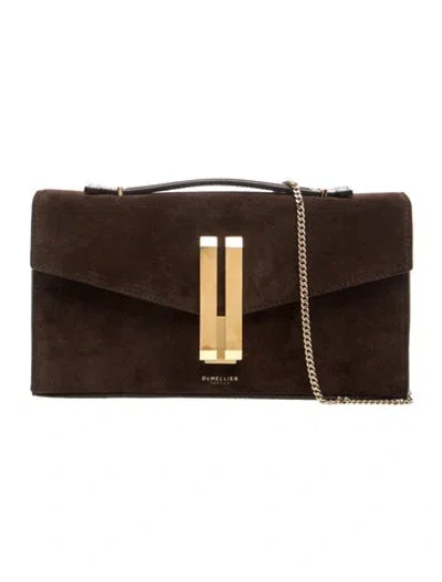 Pre-owned Demellier Suede Shoulder Bag In Brown