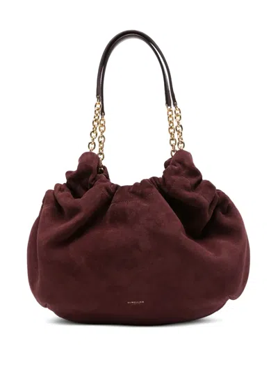Demellier Suede Shoulder Bag In Red