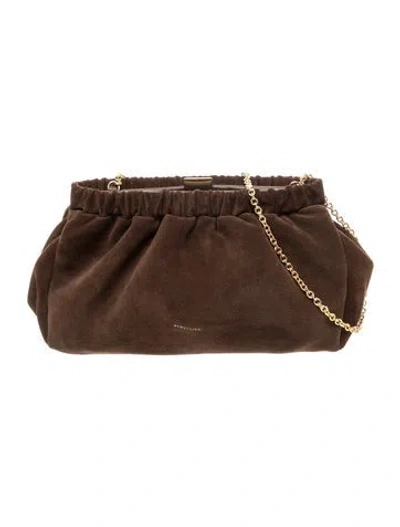 Pre-owned Demellier Suede The London Small In Brown