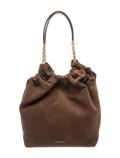 Pre-owned Demellier Suede The Miami Medium In Brown