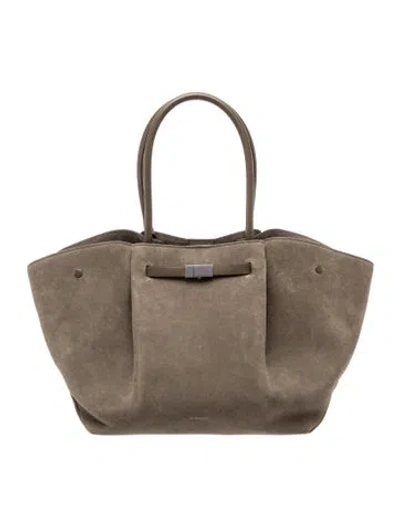 Pre-owned Demellier Suede The New York Large In Gray