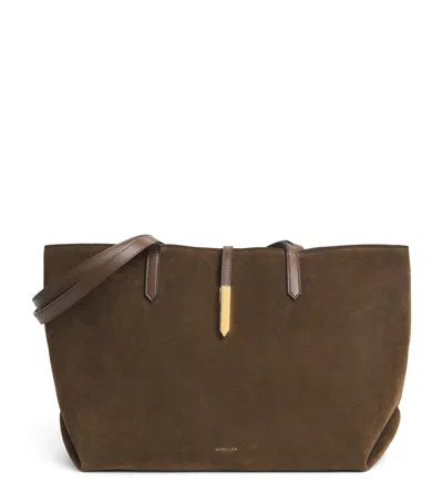 Demellier Suede Tokyo Tote Bag In Sand