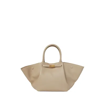 Demellier Suede Top Tote Bag In Neutral