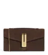 Demellier Suede Vancouver Clutch Bag In Brown