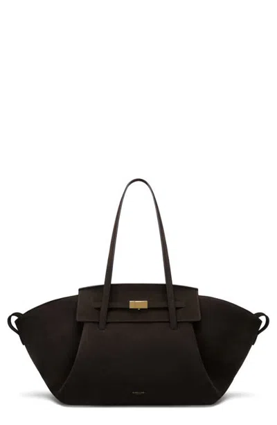 Demellier The Brooklyn Leather Tote In Black