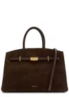 Demellier The Hudson Grain Leather Bag In Brown
