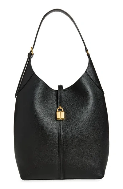 Demellier The Large Siena Leather Bucket Bag In Black