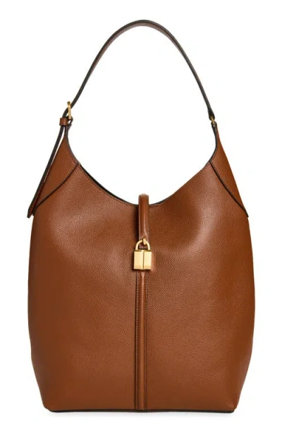 Demellier The Large Siena Leather Bucket Bag In Brown