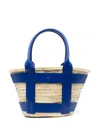 Demellier The Santorini Raffia Beach Bag In Neutrals