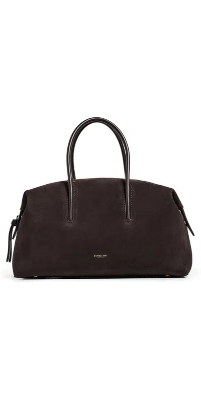 Demellier The Midi Stockholm Handbag Dark Chocolate In Brown