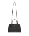 Demellier The New York Leather Top-handle Bag In Black