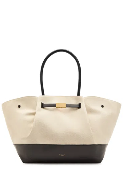 Demellier The New York Grained Leather Tote Bag In Multi