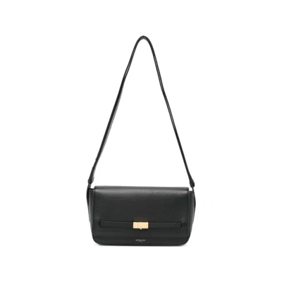 Demellier The New York Leather Crossbody Bag In Black