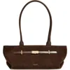 Demellier The New York Leather Shoulder Bag In Brown