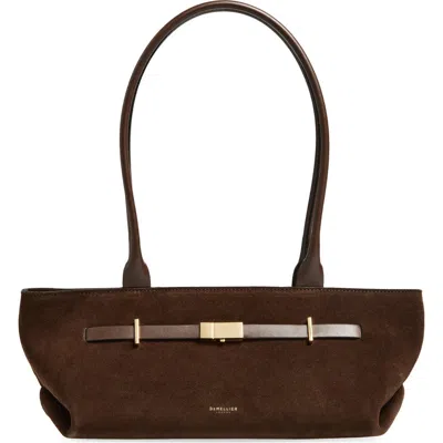 Demellier The New York Leather Shoulder Bag In Brown