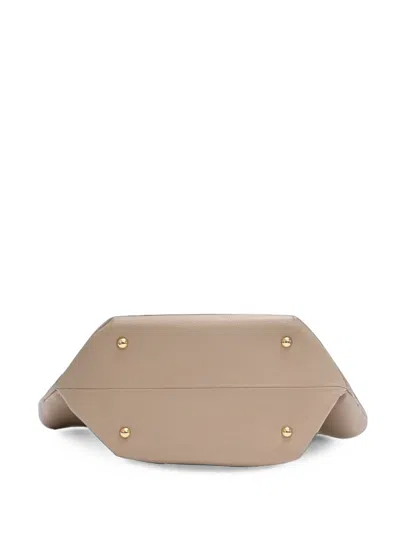 Pre-owned Demellier The New York Midi Tote Bag In Neutrals