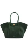 Demellier New York Suede Tote Bag In Dark Green