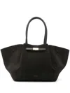 Demellier The New York Grain Leather Tote Bag In Brown