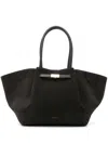 Demellier The New York Grain Leather Tote Bag In Brown