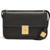 Demellier Paris Crossbody Smooth Leather Bag In Black F02