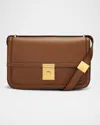 Demellier The Paris Crossbody Bag In Tan Smooth