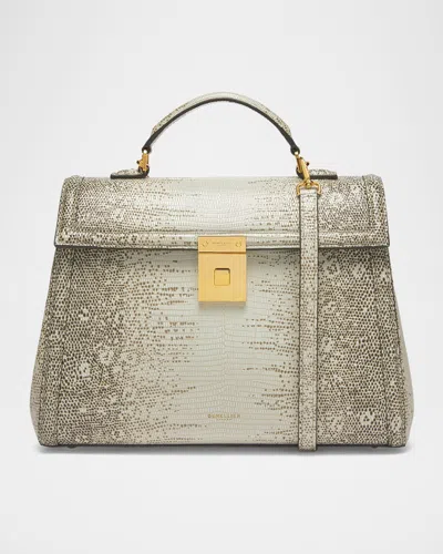 Demellier The Paris Midi Leather Top-handle Bag