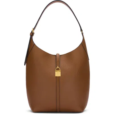 Demellier The Siena Leather Bucket Bag In Brown