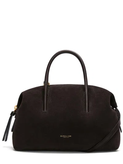 Demellier The Stockholm Small Suede Mini Handbag For Women In Brown