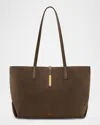 Demellier The Tokyo Leather Tote Bag In Brown