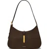 Demellier Tokyo Croc-effect Leather Shoulder Bag In Brown