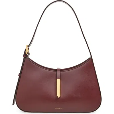 Demellier The Tokyo Shoulder Bag In Burgundy Tones