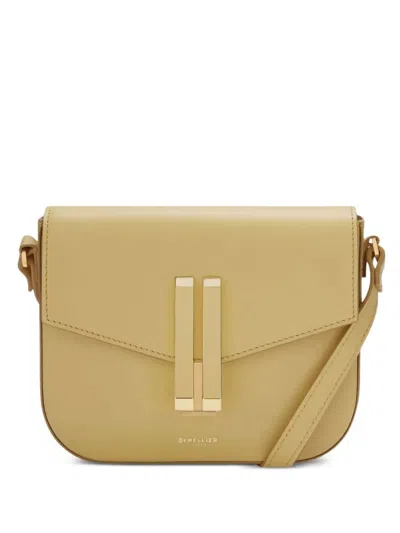 Demellier The Vancouver Leather Shoulder Bag In Neutral