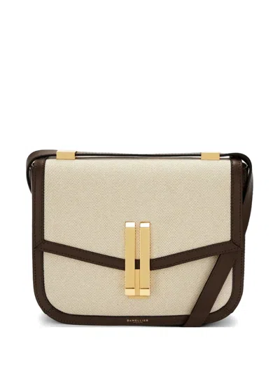 Demellier The Vancouver Logo-print Cross Body Bag In Neutral
