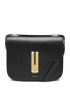 Demellier Black Vancouver Leather Cross Body Bag In Black