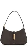 Demellier Tokyo Handbag Espresso Lizard Effect F03