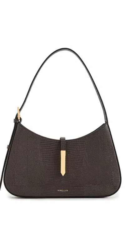 Demellier Tokyo Handbag Espresso Lizard Effect F03