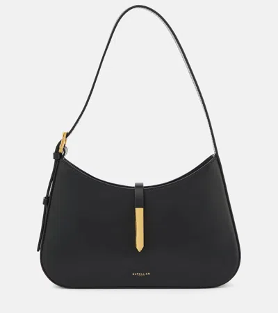 Demellier Tokyo Leather Shoulder Bag In Black