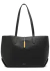 Demellier Tokyo Leather Tote In Black