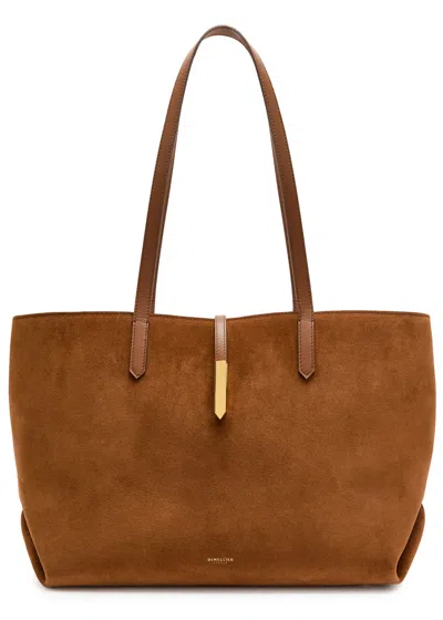 Demellier Tokyo Leather Tote In Brown