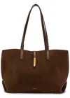 Demellier Tokyo Leather Tote In Brown