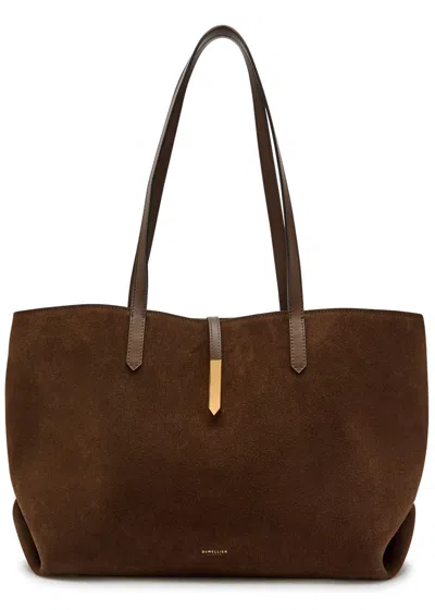 Demellier Tokyo Leather Tote In Brown